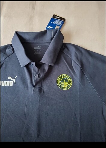 Lisanslı Orijinal Puma Fenerbahçe 2022 Lacivert Polo Tshirt