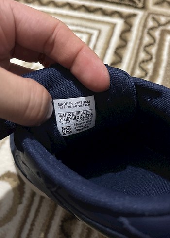 Koyu Mavi Erkek Spor Ayakkabı Bağcıkları - Görsel 4