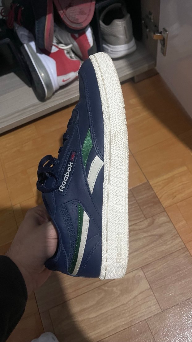 Koyu Mavi Erkek Spor Ayakkabı Bağcıkları - Görsel 2