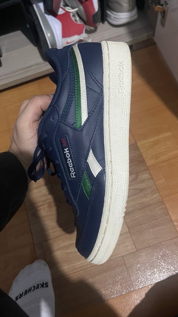 Koyu Mavi Erkek Spor Ayakkabı Bağcıkları - Görsel 3