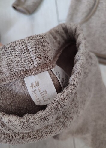 1,5 Yaş Beden H&m kışlık içi polarlı alt üst takım