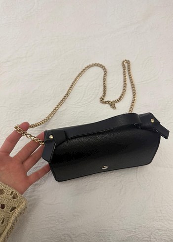 Siyah Deri Kadın Çanta - Görsel 4