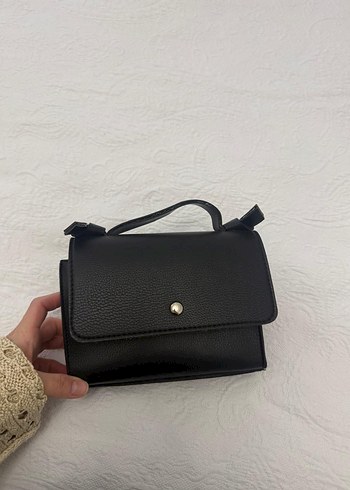 Siyah Deri Kadın Çanta - Görsel 3