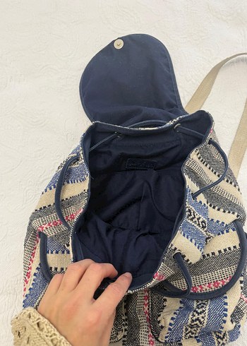 Bohem Çok Cepli Kadın Sırt Çantası - Görsel 4