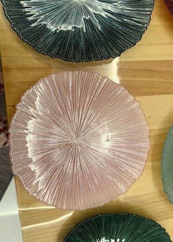 Bohem Tarzda Çok Renkli Çizgili Tabak Seti - Görsel 4