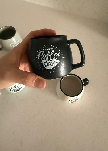 Gri Renkli Kahve Kupası Seti - Görsel 4