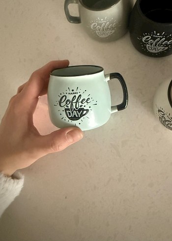 Gri Renkli Kahve Kupası Seti - Görsel 2