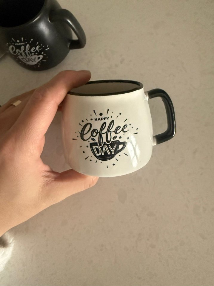 Gri Renkli Kahve Kupası Seti - Görsel 3