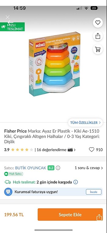 Kiki altıgen çıngıraklı halkalar