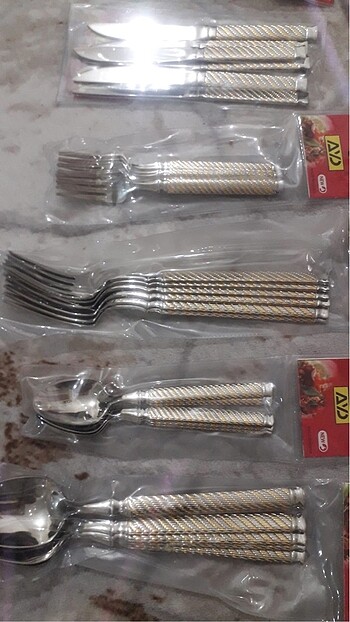 6 kişilik 36 parça çatal kaşık takımı