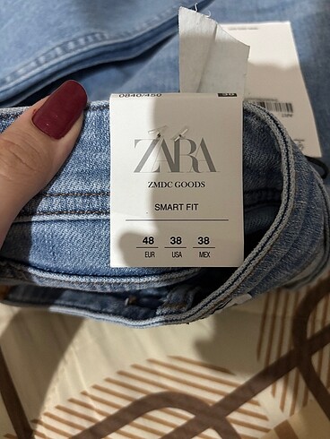 Zara markalı kot pantolon - Görsel 5