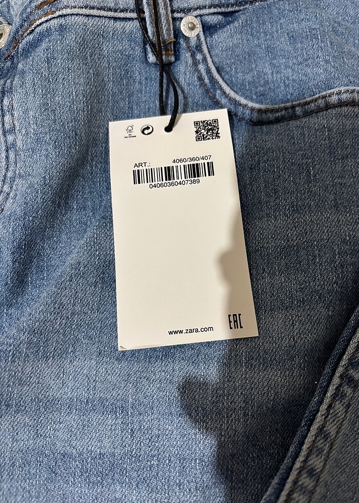 Zara markalı kot pantolon - Görsel 3