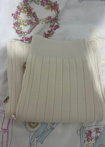 Krem vintage etek - Görsel 5