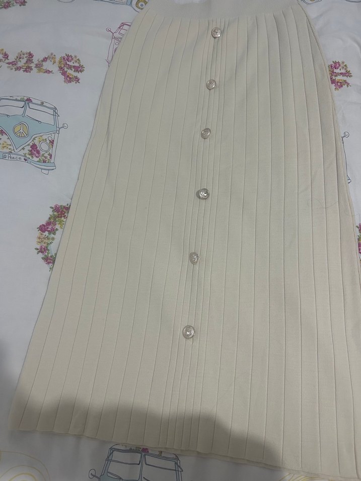 Krem vintage etek - Görsel 3