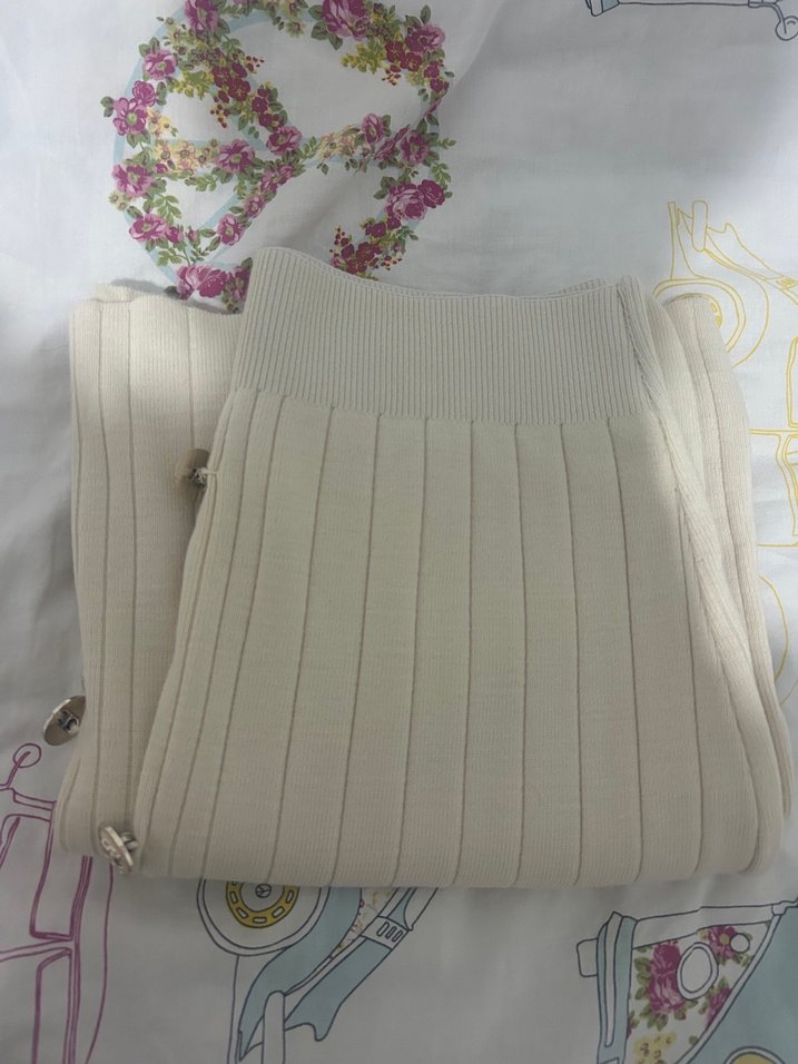 Krem vintage etek - Görsel 5