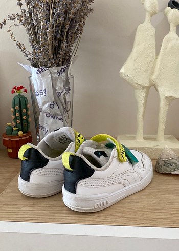 24 Beden Puma Erkek Çocuk Beyaz Renkli Sneakers