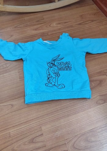 LC Waikiki Mavi Bugs Bunny Baskılı Erkek Bebek Takımı