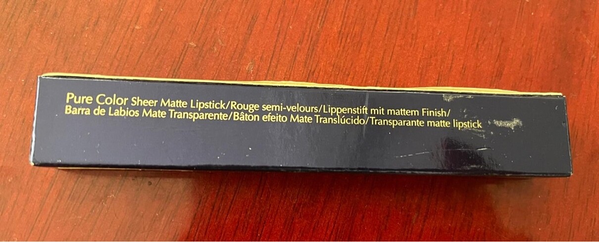 Beden pembe Renk Estee Lauder sheer matte Lipstick 03 rebel mat ruj