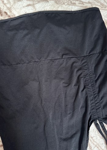 Siyah straplez crop - Görsel 2