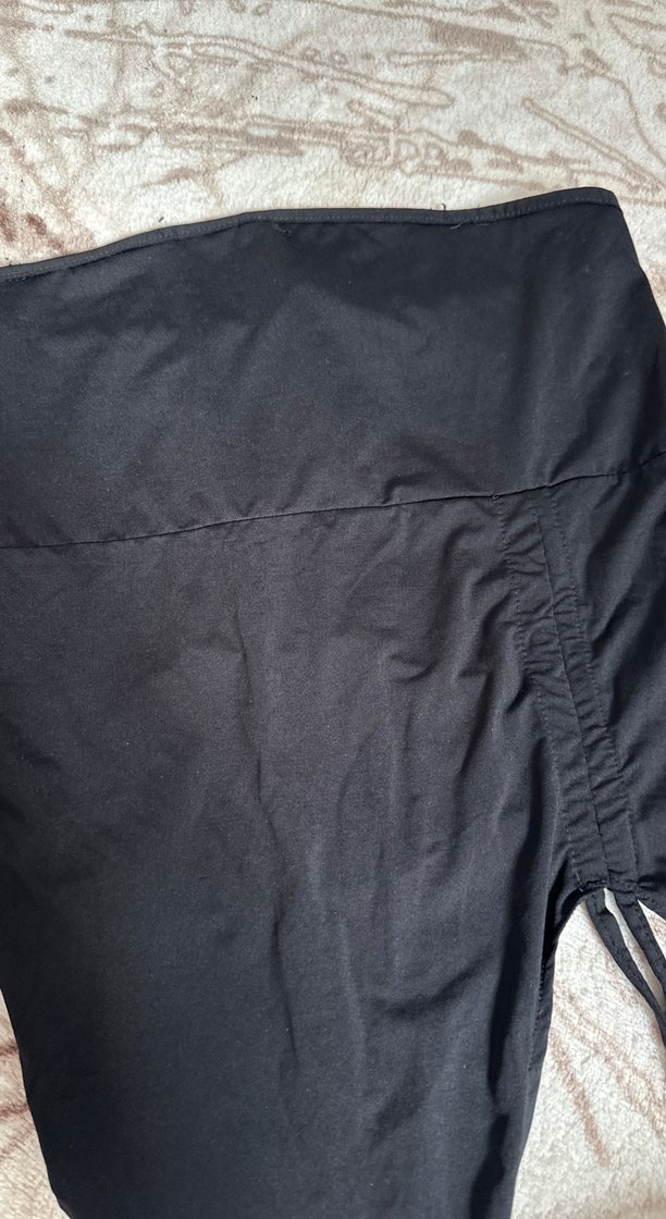 Siyah straplez crop - Görsel 2