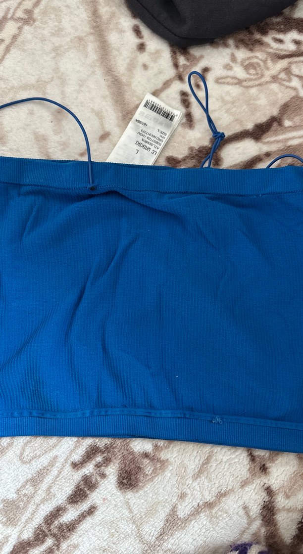 Bordo mavi crop - Görsel 3