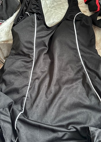 Siyah Fermuarlı Biker Tarzı Kadın Mayo - Görsel 2