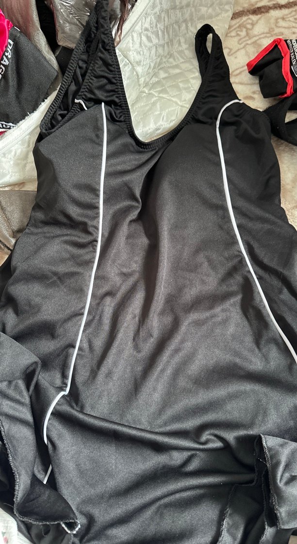 Siyah Fermuarlı Biker Tarzı Kadın Mayo - Görsel 2