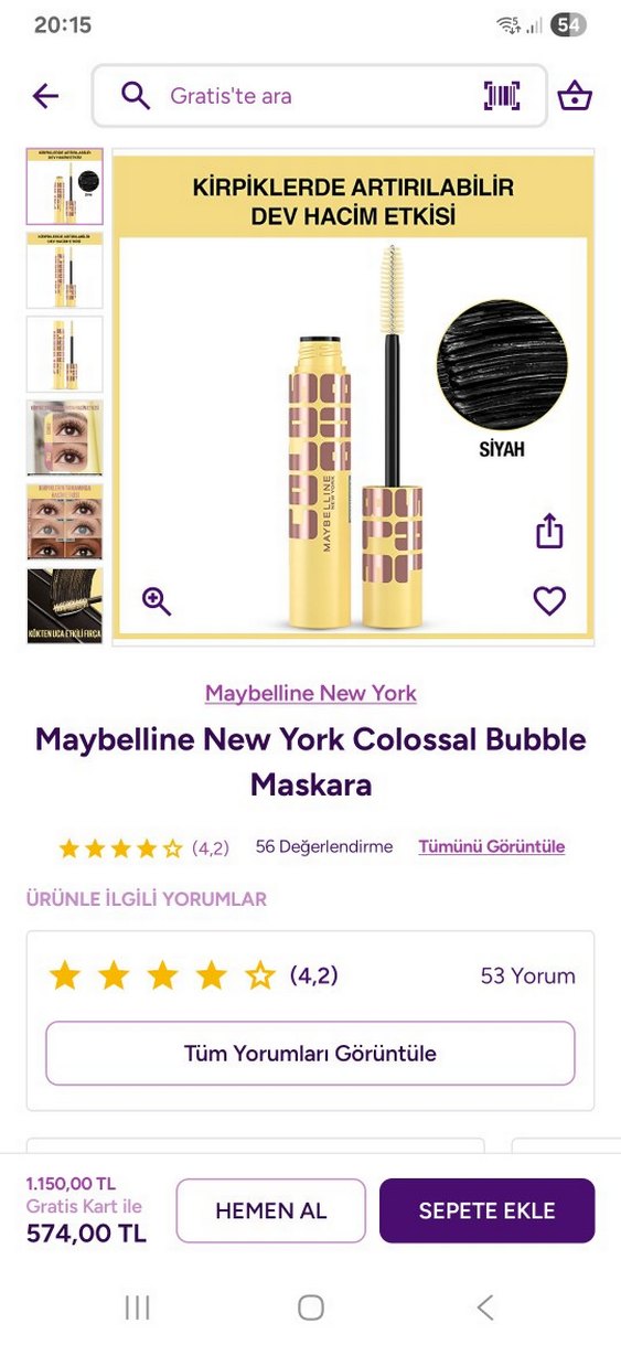 Maybelline Bubble Maskara - Görsel 2