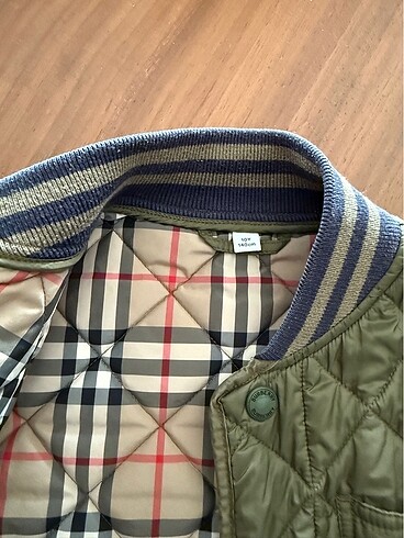 10 Yaş Beden haki Renk Burberry çocuk mont