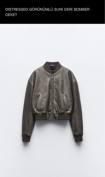 Zara Bomber Deri Ceket