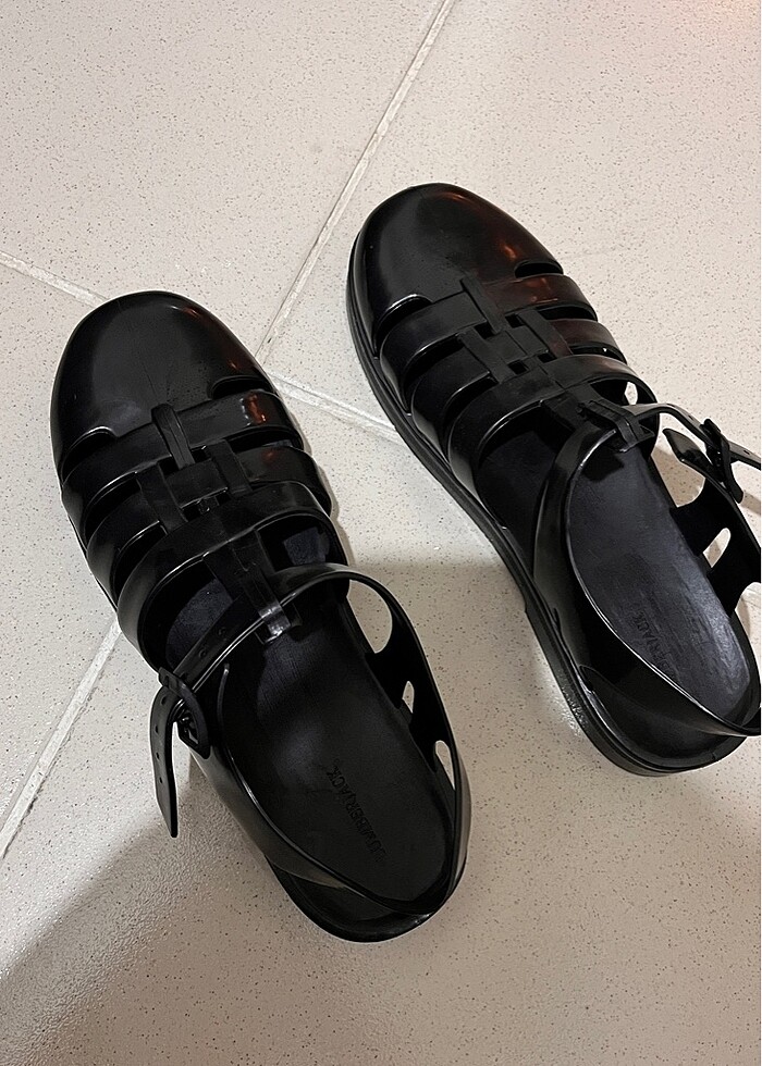 Siyah sandalet - Görsel 3