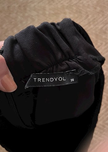 Siyah Mini şort etek - Görsel 3