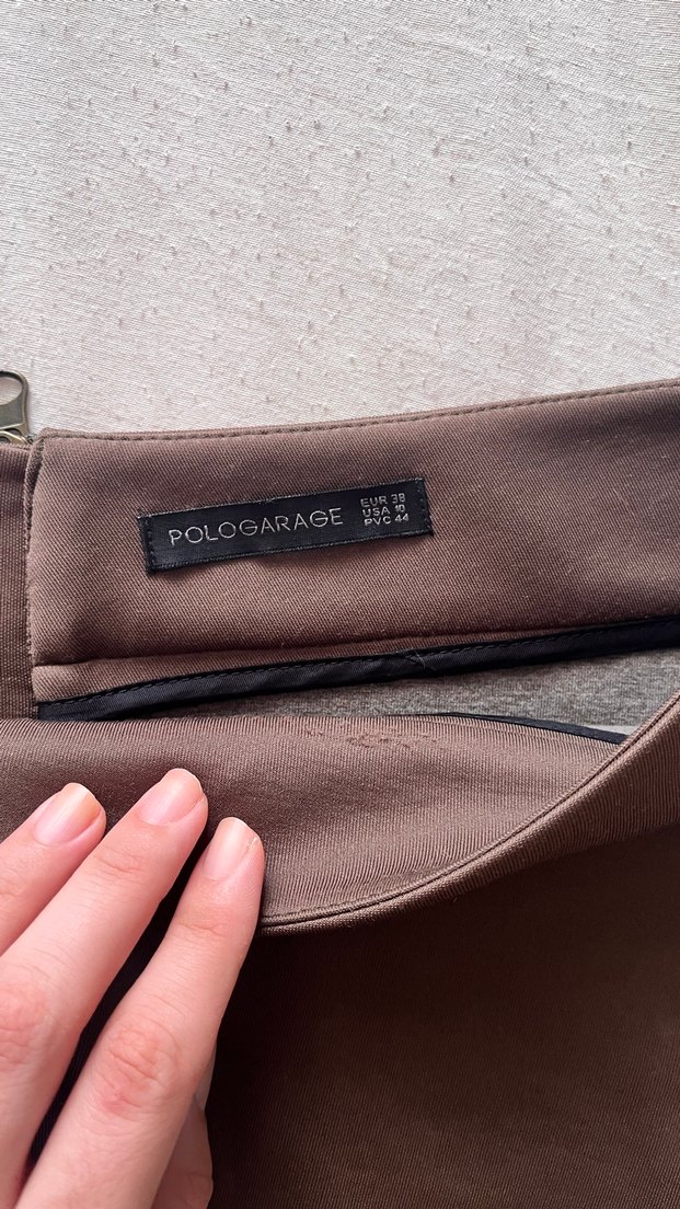 Düğmeli Haki Etek - Görsel 2