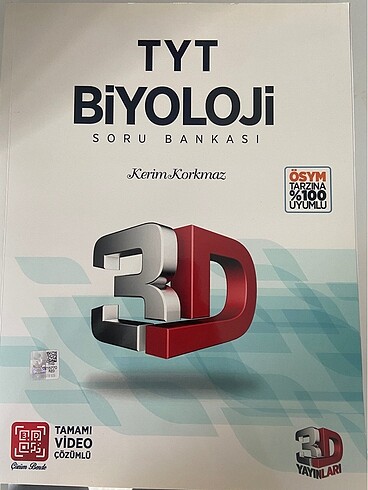 3D Yayınları TYT Biyoloji Test kitabı