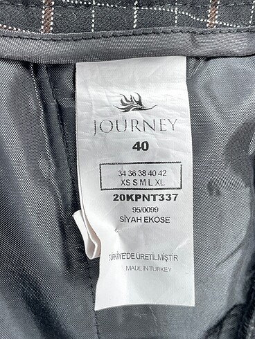 40 Beden çeşitli Renk Journey Kumaş Pantolon %70 İndirimli.
