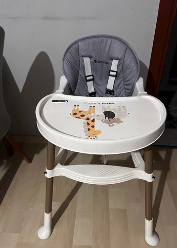  Beden Gri Bebek Mama Sandalyesi