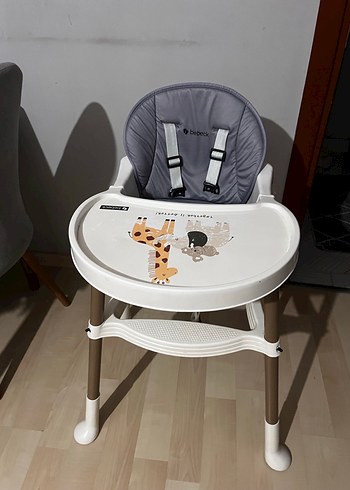 Gri Bebek Mama Sandalyesi