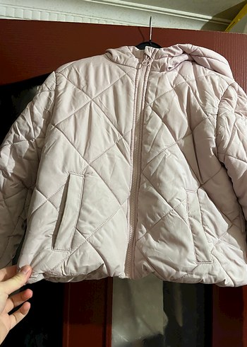 LC Waikiki Düğmeli Pembe Kız çocuk Mont