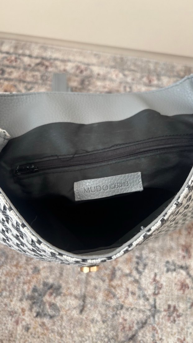 Gri Desenli Kadın Sırt Çantası - Görsel 3