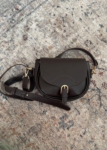 Kahverengi Deri çanta - Görsel 2