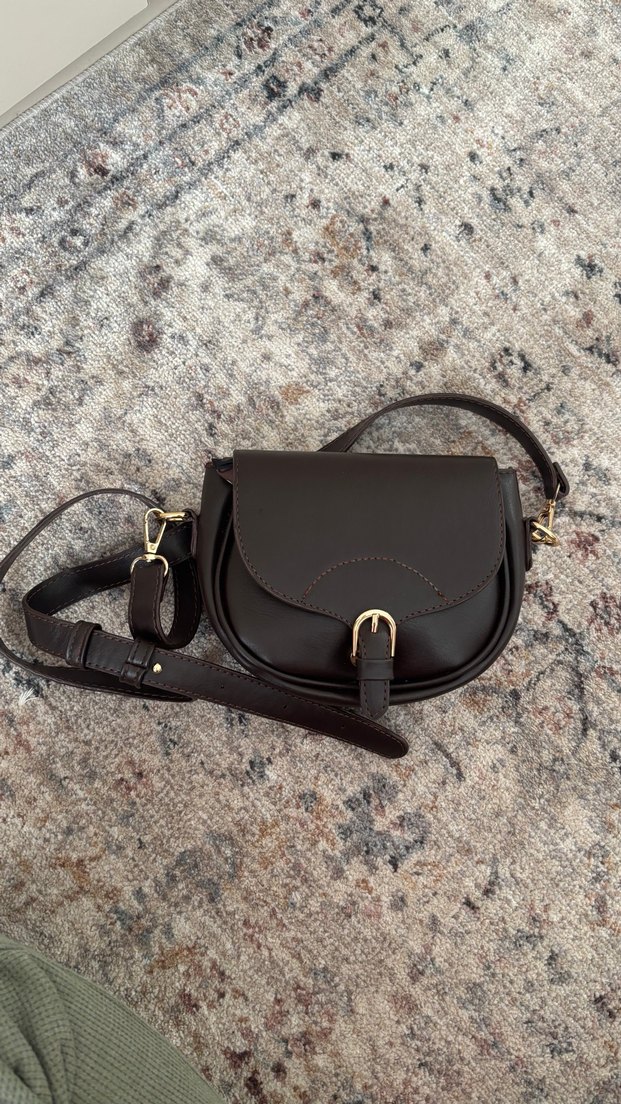 Kahverengi Deri çanta - Görsel 2