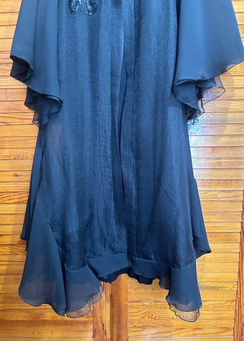 Uzun Kollu Nakışlı  Kadın Elbise - Görsel 3