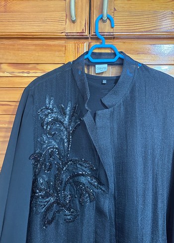 Uzun Kollu Nakışlı  Kadın Elbise - Görsel 2