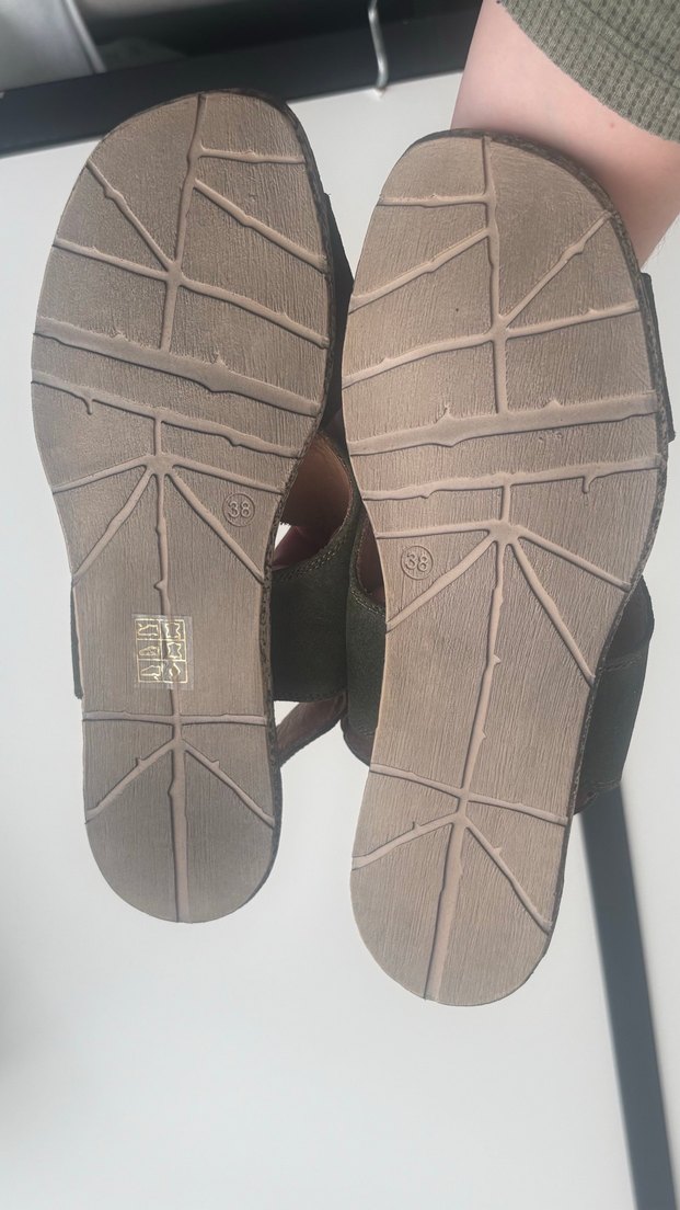 Yeşil Süet Kadın Sandalet - Görsel 3