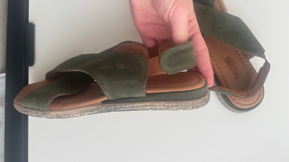 Yeşil Süet Kadın Sandalet - Görsel 4