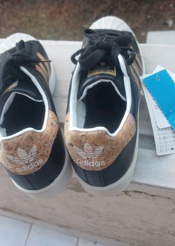 Adidas Adidas Superstar Kahverengi Baskılı Spor Ayakkabı