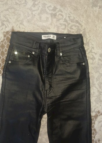 32 Beden siyah Renk Siyah Deri Kadın Pantolon 70 Tl