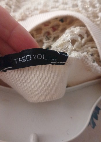 Trendyol & Milla Bej Örgü Bohem Kadın Kazak
