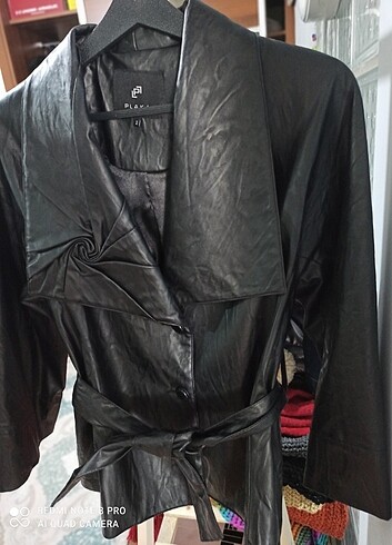 m Beden siyah Renk Deri ceket, mont, kullanılmamış 