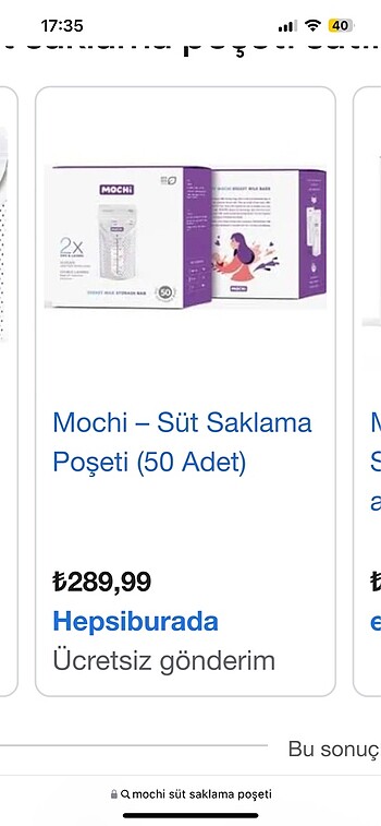  Mochi süt saklama poşeti